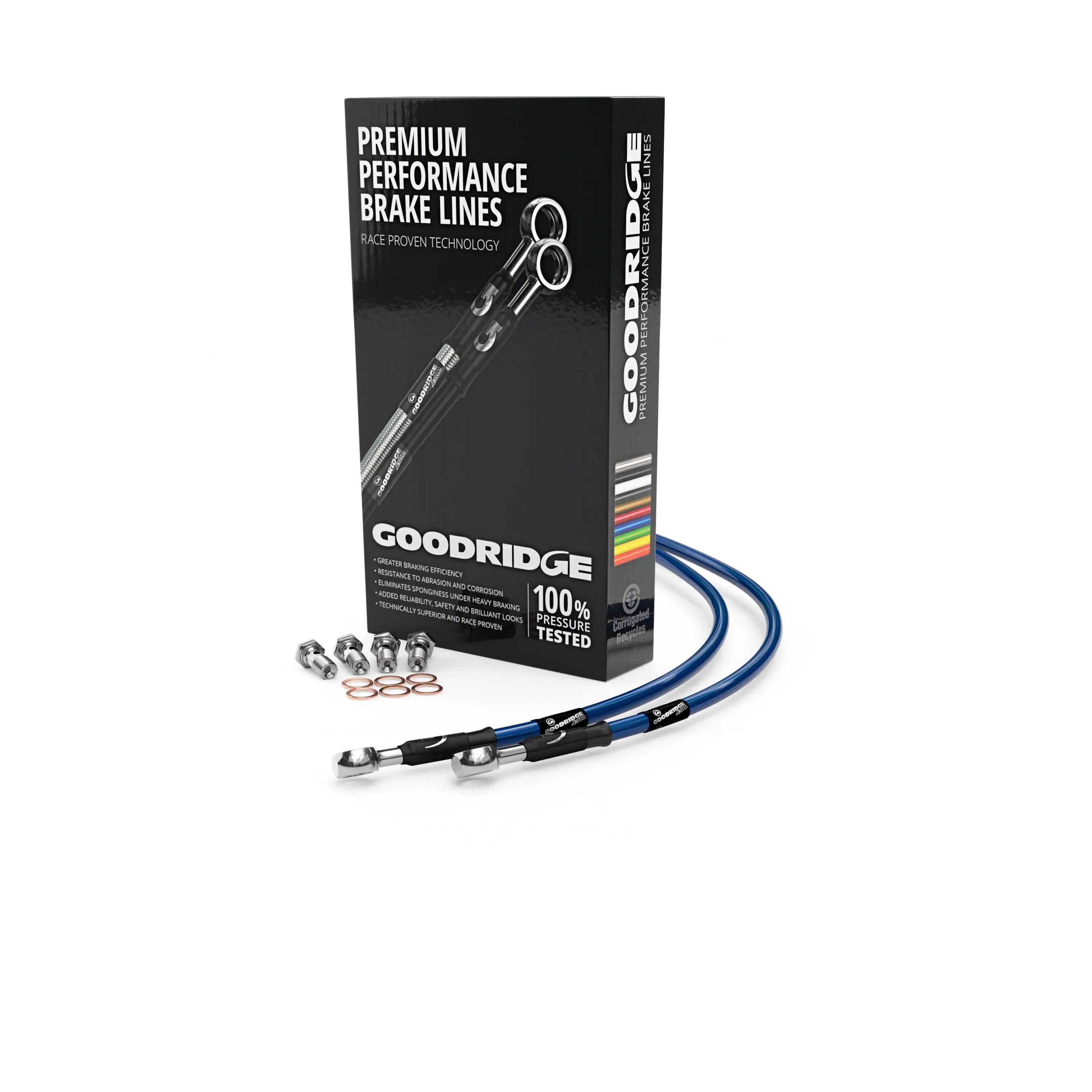 BRAKE HOSE KIT FOR KAWASAKI Z900 >1977 - Goodridge