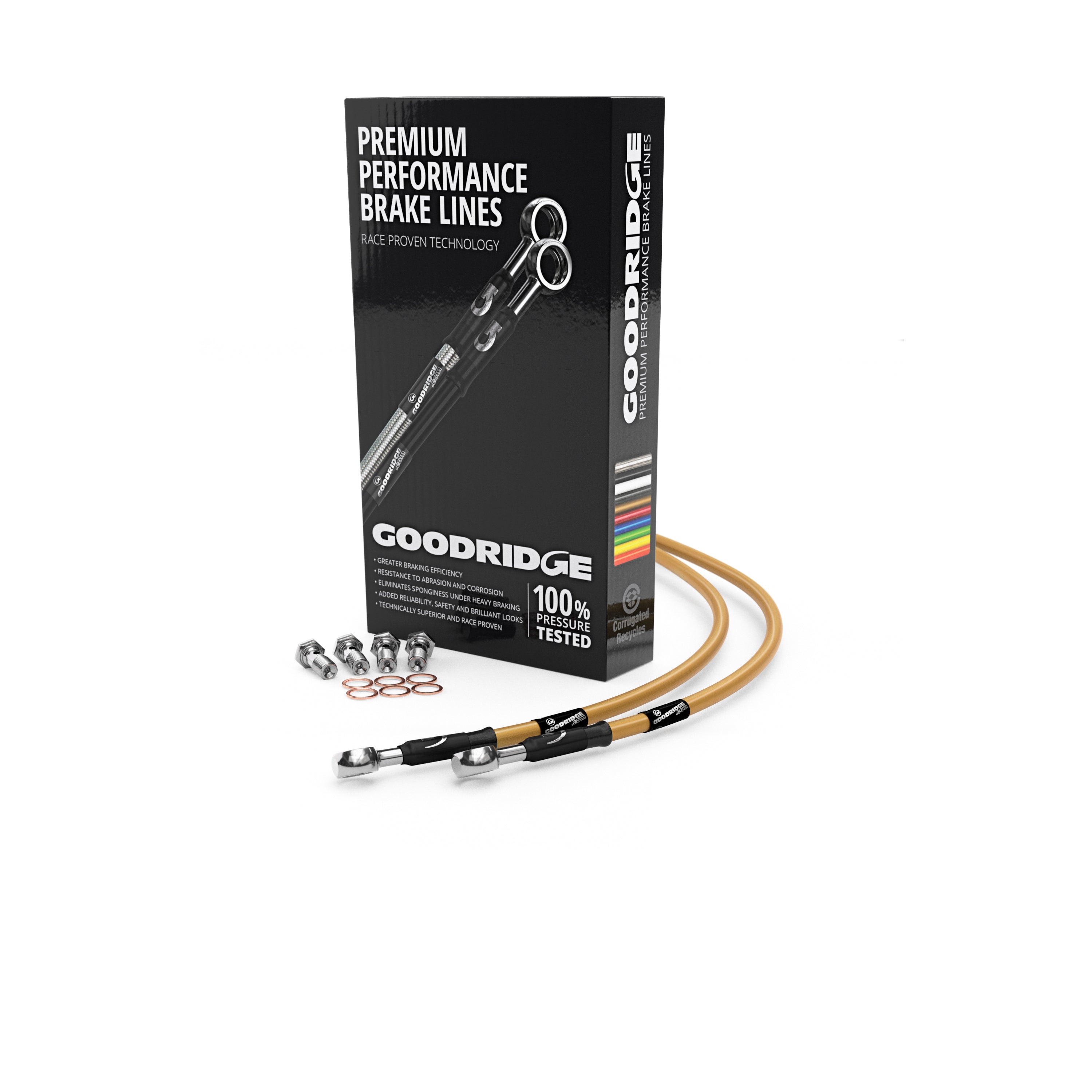 BRAKE HOSE KIT FOR YAMAHA TRACER 9 GT+ ABS 23- - Goodridge