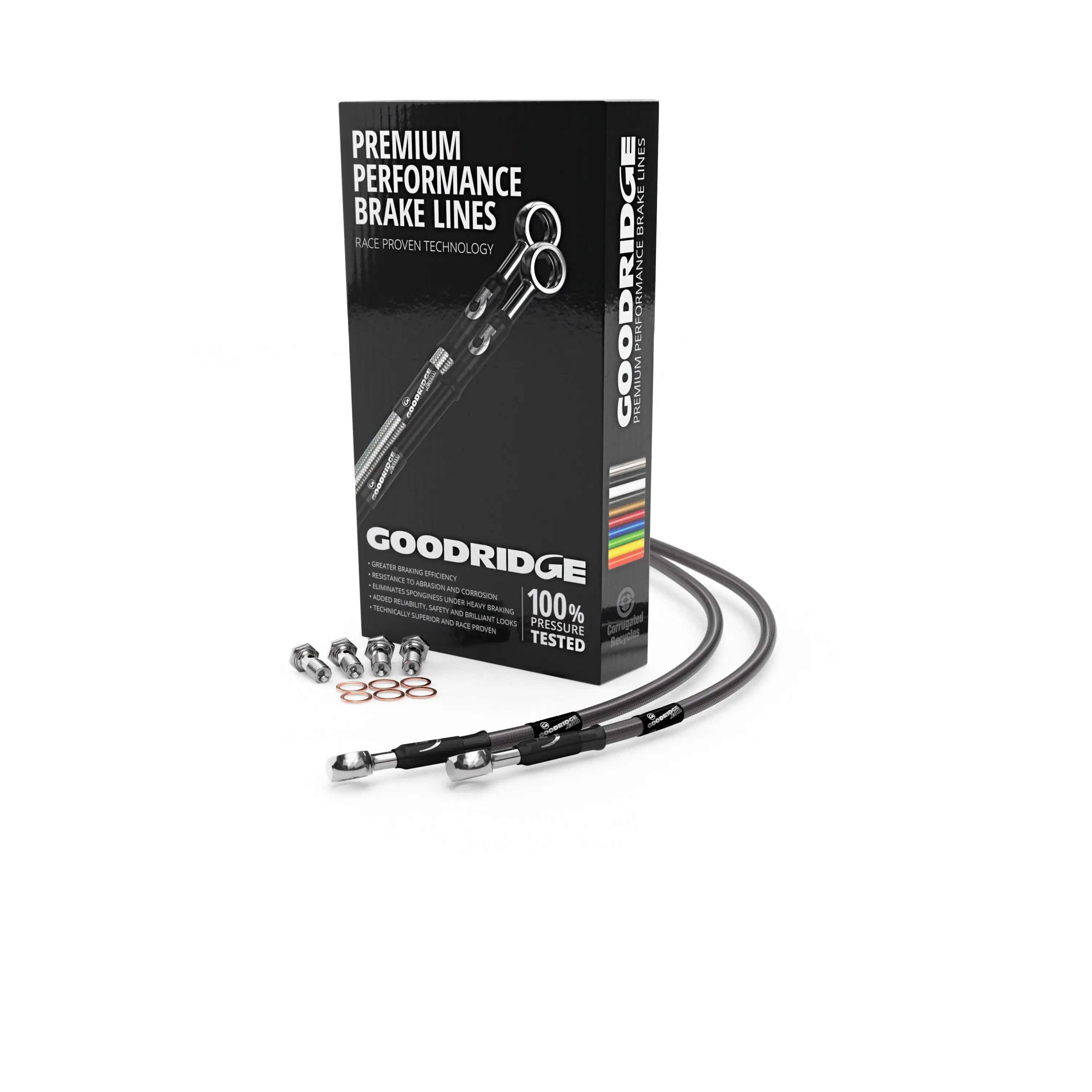 BRAKE HOSE KIT FOR DUCATI 750SS 98-02 - Goodridge