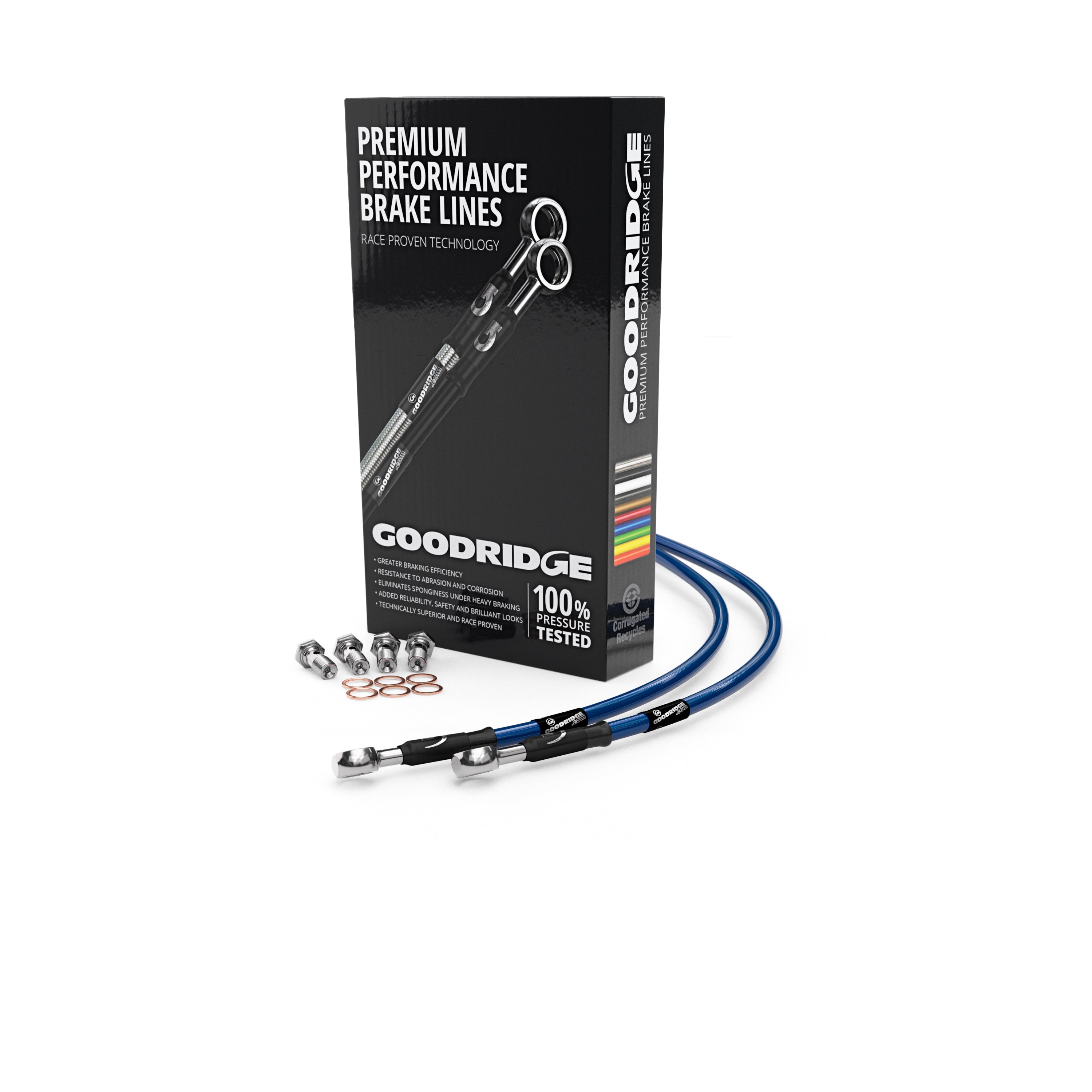 GOODRIDGE PERFORMANCE BRAKE HOSE KIT FOR YAMAHA NXC125 CYGNUS - Goodridge