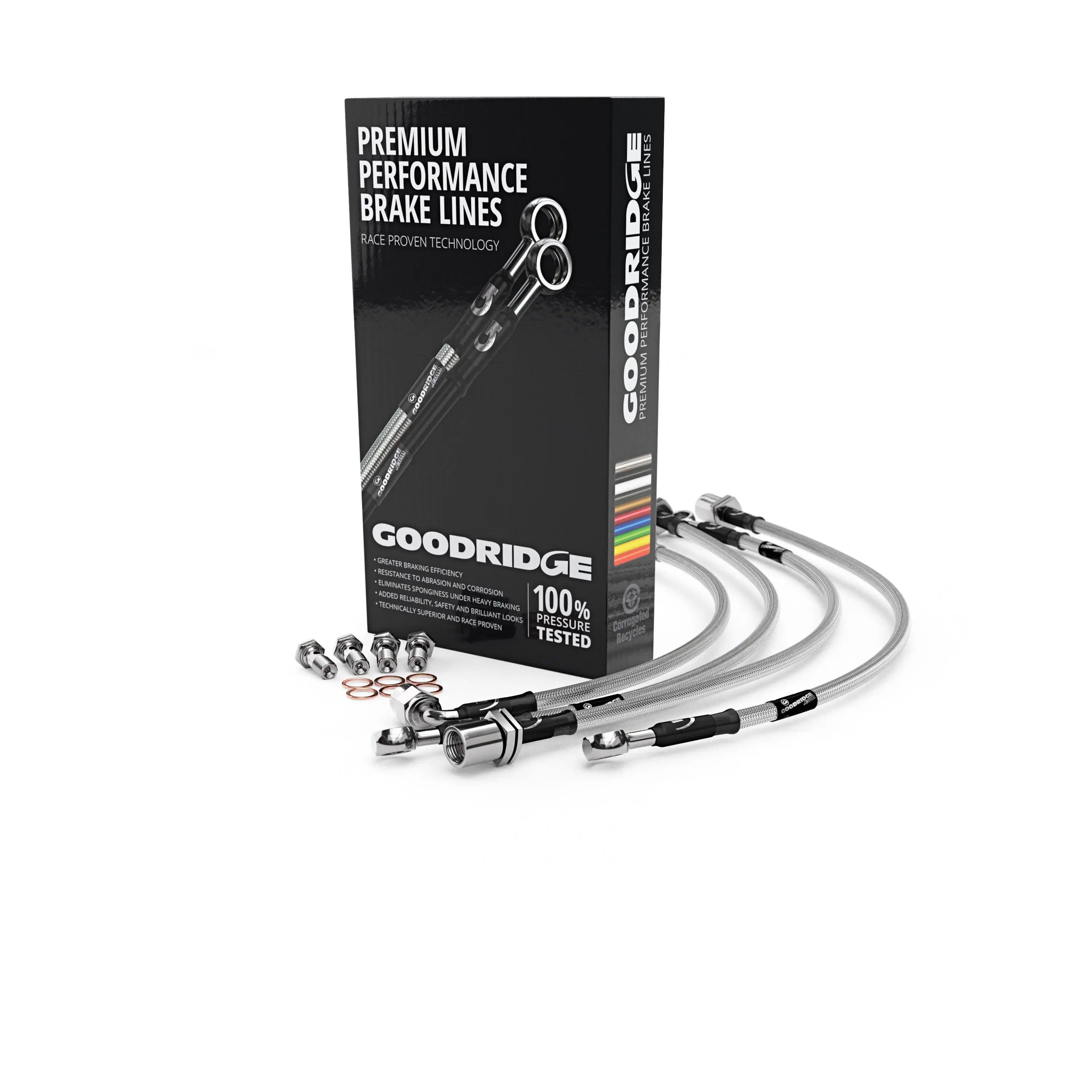 HIGH PERFORMANCE BRAIDED STAINLESS STEEL CLUTCH HOSE KIT FOR PEUGEOT 504 - Goodridge